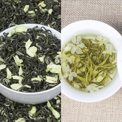 雅安茉莉花茶叶四川飘雪新茶 茉莉飘雪茶叶 茉莉花茶叶散装批发图3