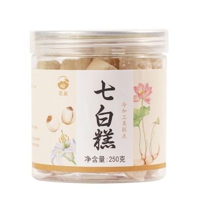 七白糕250克瓶装传统糕点莲子银耳杏仁山药藕粉即食糕网红款代发图5