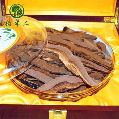 批发福建特产紫灵芝片500g 清香煲汤黑灵芝片 整枝椴木切片灵芝图3