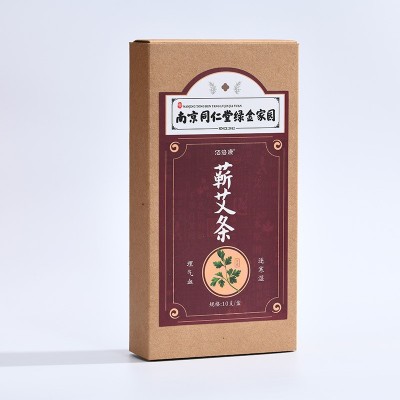 南京同仁堂绿金家园三年艾条纯正蕲春盒装艾叶条纯艾绒正宗蕲艾图5