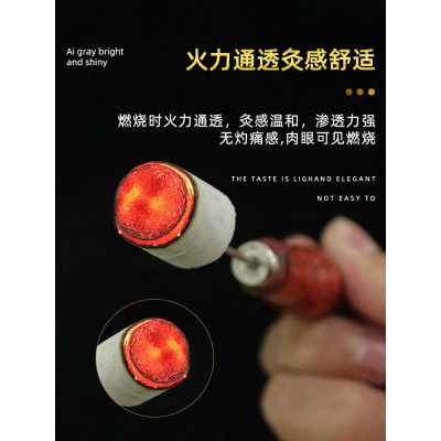 厂家批发五年陈艾柱散装54粒家用艾条艾柱手工黄金艾绒艾灸柱代发图3