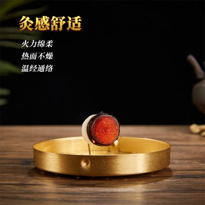 艾南山盒装老姜艾柱陈年艾绒灸抖音同款艾条 艾灸柱108粒厂家批发图2
