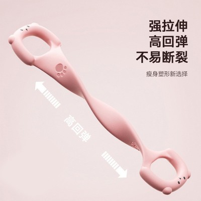 8字拉力器女开背练肩瘦背健身家用瑜伽拉伸带加粗弹力绳一件代发图3