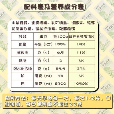 牛乳钙片1.2g/片*60片现货批发源头工厂直营新西兰钙源牛乳钙图2