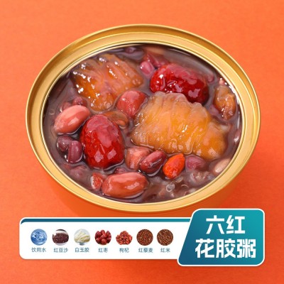 杨枝甘露花胶羹代工即食桃胶糖水定制滋补党参人参燕麦鱼胶 粥样品图3