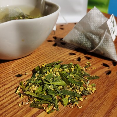 商务用茶办公用茶桂花龙井茶三角茶包20克桂花绿茶袋泡茶10泡图2