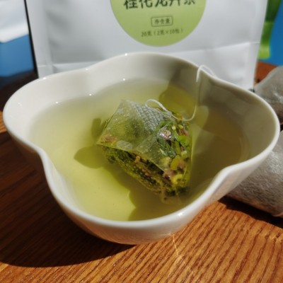 商务用茶办公用茶桂花龙井茶三角茶包20克桂花绿茶袋泡茶10泡图3