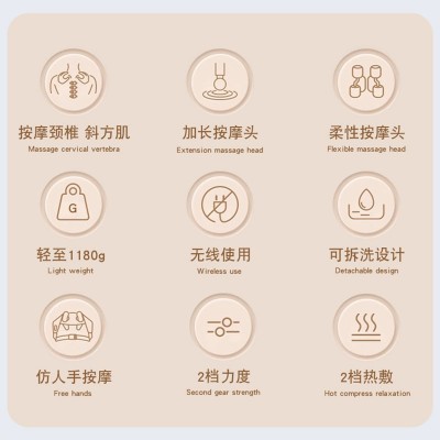 新款肩颈按摩器 斜方肌按摩器揉捏肩部颈部颈椎按摩披肩颈按摩仪