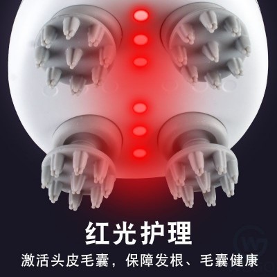 新款头部按摩仪 家用电动多功能揉捏震动防水充电头皮头部按摩仪图3