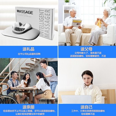 颈部颈椎按摩器脖子疼加热颈椎脉冲按摩仪指压枕颈椎牵引按摩枕图4