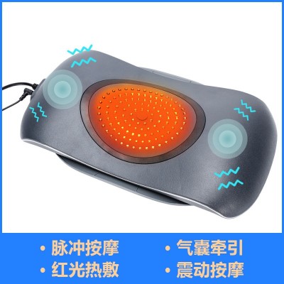 腰部按摩器腰椎牵引仪红光背部热敷气囊定时腰椎按摩器腰椎按摩枕图2