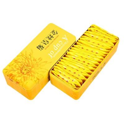 金丝皇菊 一朵一杯 菊花茶 黄山厂家直销 铁盒独立袋装贡 菊花草茶图4
