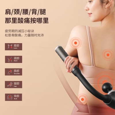弯头筋膜枪专业级家用健身肌肉颈椎放松按摩器迷你按摩器图3