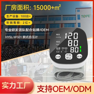腕式语音血压计蓝顺康 手腕式电子血压仪 腕式英文语音血压仪贴牌图2