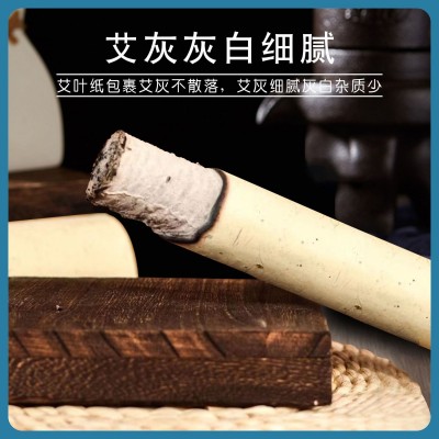 蕲艾条蕲春三陈艾灸条纯正艾绒手工艾柱艾叶艾草条艾灸馆 家用艾条图3