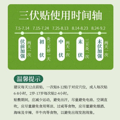 南京同仁堂三伏贴成人温灸热敷颈椎腰椎肩周关节艾灸贴艾 草三伏贴图2