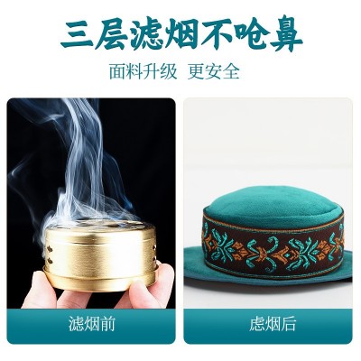 艾灸盒艾灸罐纯铜无烟包随身艾灸理疗器家用懒人艾灸包天 鹅绒灸衣图4