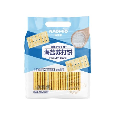 诺比欧酥脆海盐奇亚籽网红苏打饼干360g定量零食梳打图5