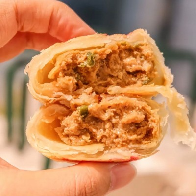 鲜肉月饼苏式礼盒酥烧饼零食中秋咸味酥皮榨菜鲜肉月饼速冻生胚图2