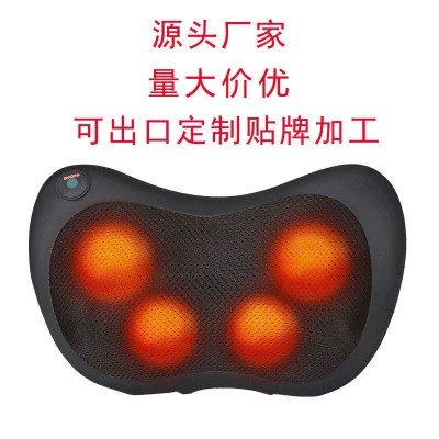 多功能电动家车载两用肩颈椎按摩器仪颈部智能单双键4头8头按摩枕图3