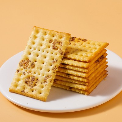 盖能食品 海盐黑麦苏打饼干 恒温发酵咸味休闲小零食工厂 整箱批发图2