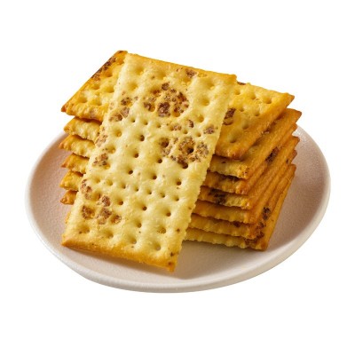 盖能食品 海盐黑麦苏打饼干 恒温发酵咸味休闲小零食工厂 整箱批发图4