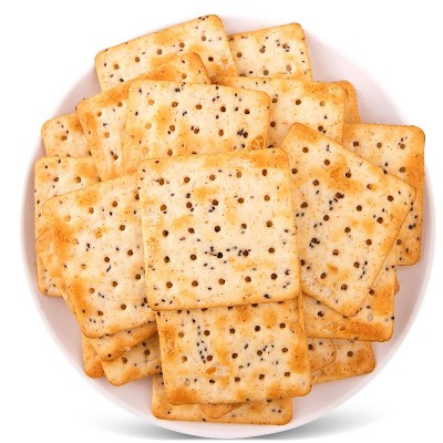 趣园220克奇亚籽藜麦苏打饼干 膳食纤维梳打饼干 整箱批发OEM代工图3