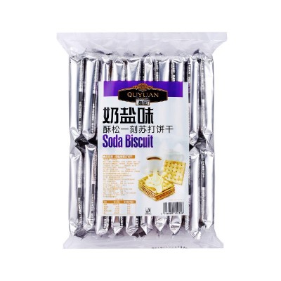 趣园420克奶盐苏打饼出口生产厂家批发 奶盐味葱香味全麦味代加工图4