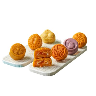 奶黄流心月饼精品雅高勒中秋节食品传统糕点散装批发流心月饼厂家图5