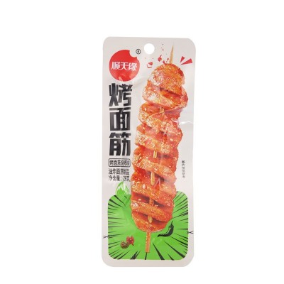 源头厂家顺天缘烤面筋香辣烧烤面筋休闲食品麻辣零食大量批发图3