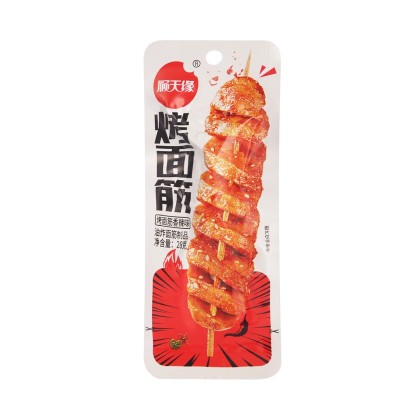 源头厂家顺天缘烤面筋香辣烧烤面筋休闲食品麻辣零食大量批发图4