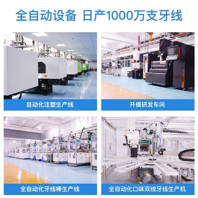 荣俏便携式牙线盒一次性牙线棒旅行盒塑料牙签线10支盒装牙线批发图3