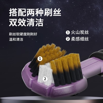 【C端爆款】英国品牌三面牙刷成人家用清洁护龈三头牙刷厂 家正品图3