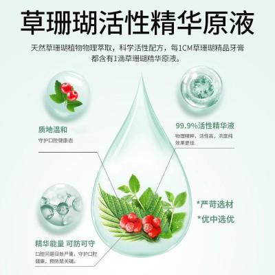 草珊瑚228克精品中药牙膏90g厂家直批超大实惠家庭装冰爽留兰香型图3