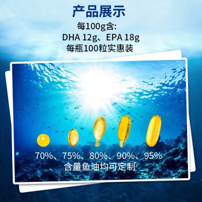 代加工蓝帽鱼油软胶囊定制辅助降血脂深海鱼油代发图2