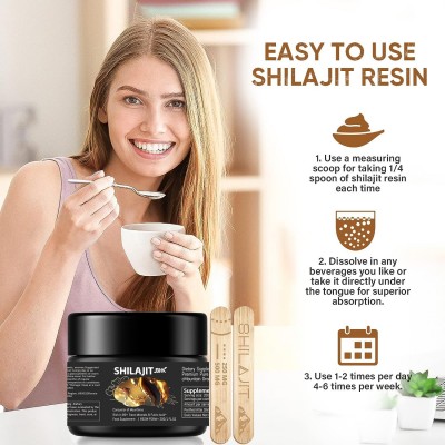 跨境100%高纯Pure Himalayan Shilajit resin喜来 芝膏专供 50g图4