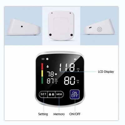 上臂式血压计LED大屏全屏全自动智能血压测量仪器家用电子血压仪图2