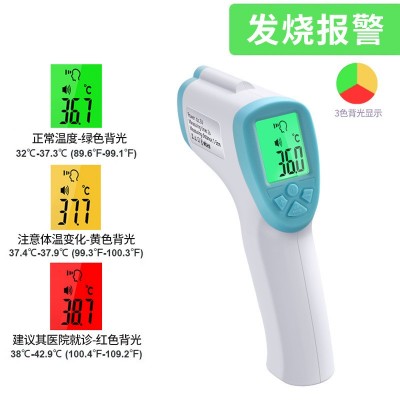 额温计非接触式三色背光额温枪简约时尚气质测量电子红外线测温器图2