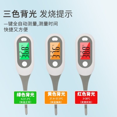 外贸出口医用级家用电子体温计高精度大屏腋下口腔软头人体温度计图4