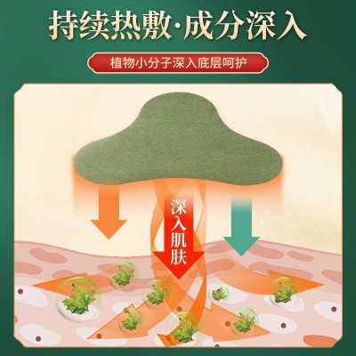 自发热热敷艾草膏贴颈椎膏贴膝盖贴腰椎贴生姜温灸艾草贴工厂直发图3