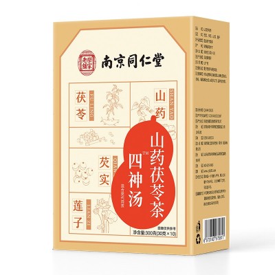 南京同仁堂四神汤正品低脂山药茯苓芡实莲子成人儿童免煮茶包批发图5