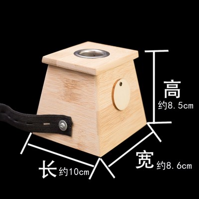 批发竹制艾灸盒 温灸器木质单孔双孔三四六孔 艾条熏盒家用随身灸图5