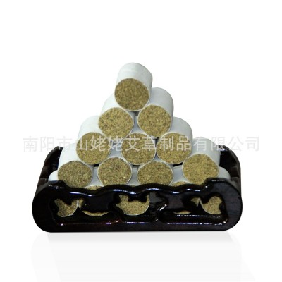艾灸柱批发艾条艾柱艾灸石磨艾绒家用无烟包随身灸五年陈纯艾艾草图5