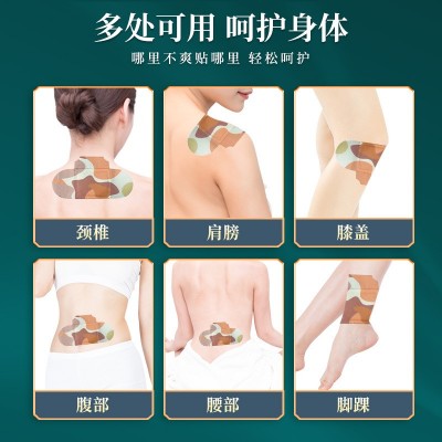 李时珍蕲艾草本精油热敷贴艾草发热贴暖颈贴艾灸贴 温灸贴批发图3