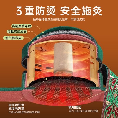 多联随身灸无烟包艾灸罐艾条艾柱滤烟艾灸盒子小悬灸多功能艾灸盒图2