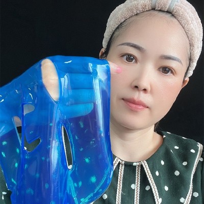 珠海青春美化妆品套袋蓝色面膜胶原果冻面膜蓝补水保湿润肤女面膜图3