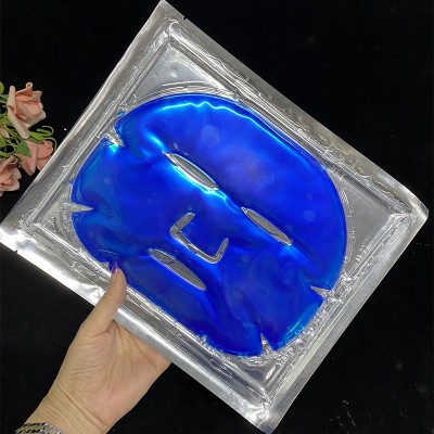 珠海青春美化妆品套袋蓝色面膜胶原果冻面膜蓝补水保湿润肤女面膜图4