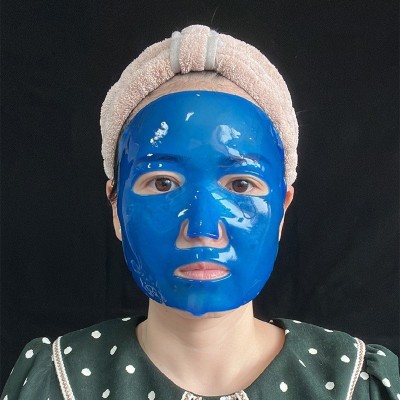 珠海青春美化妆品套袋蓝色面膜胶原果冻面膜蓝补水保湿润肤女面膜图2