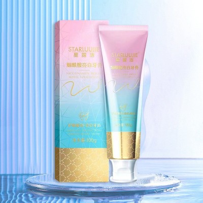 清新口气烟酰胺牙膏 星露洁烟酰胺亮白牙膏 2023款口腔清洁牙膏图3