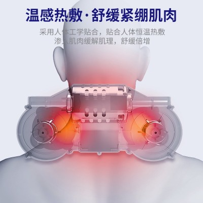 颈椎按摩枕批发脖子跨境揉捏颈部按摩仪腰部背部多功能肩颈按摩器图4